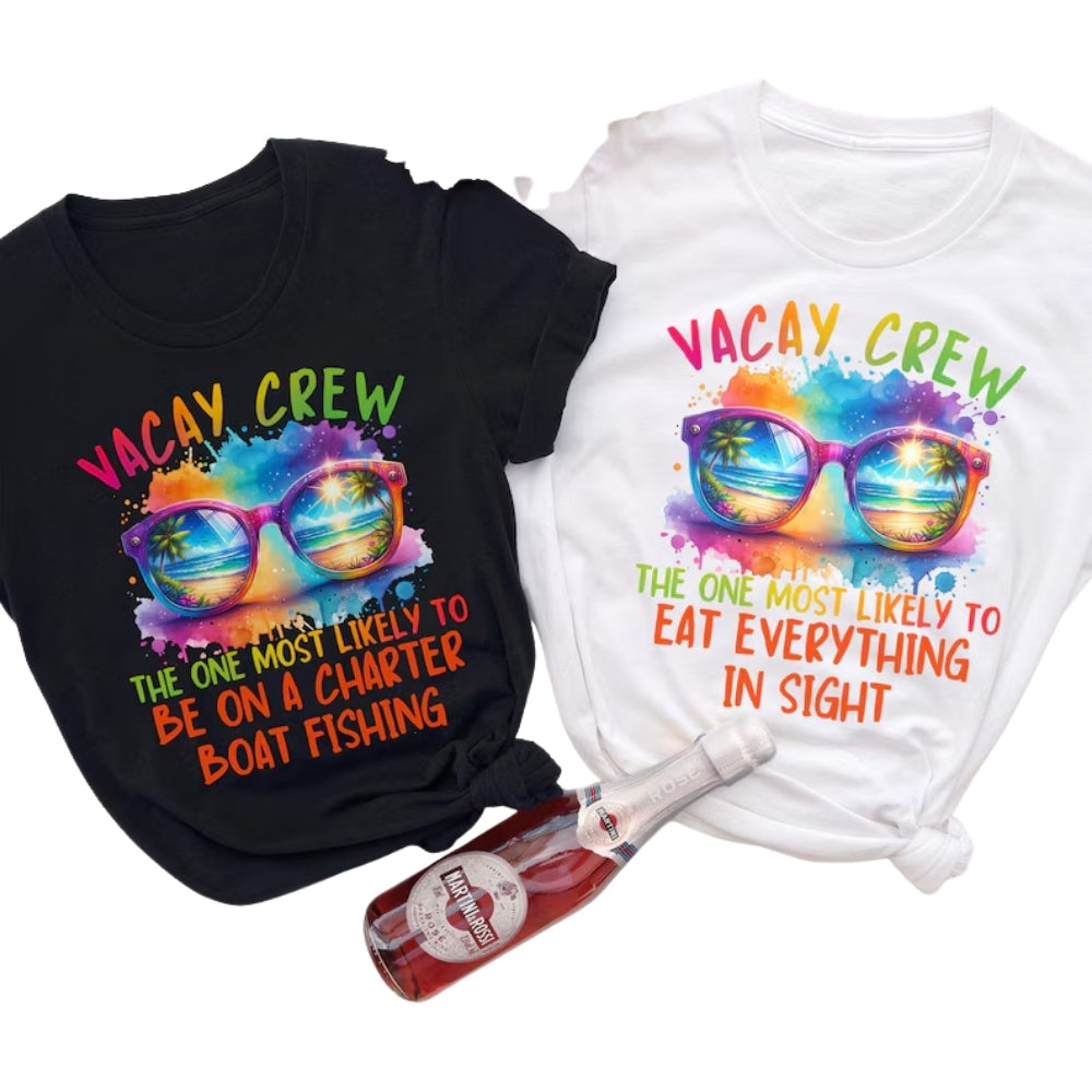 Custom Most Likely To Matching Family Beach Vacation T Shirts, Custom Funny Matching Family Vacation Shirts ET0094