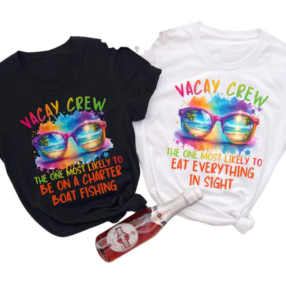 Custom Most Likely To Matching Family Beach Vacation T Shirts, Custom Funny Matching Family Vacation Shirts ET0094