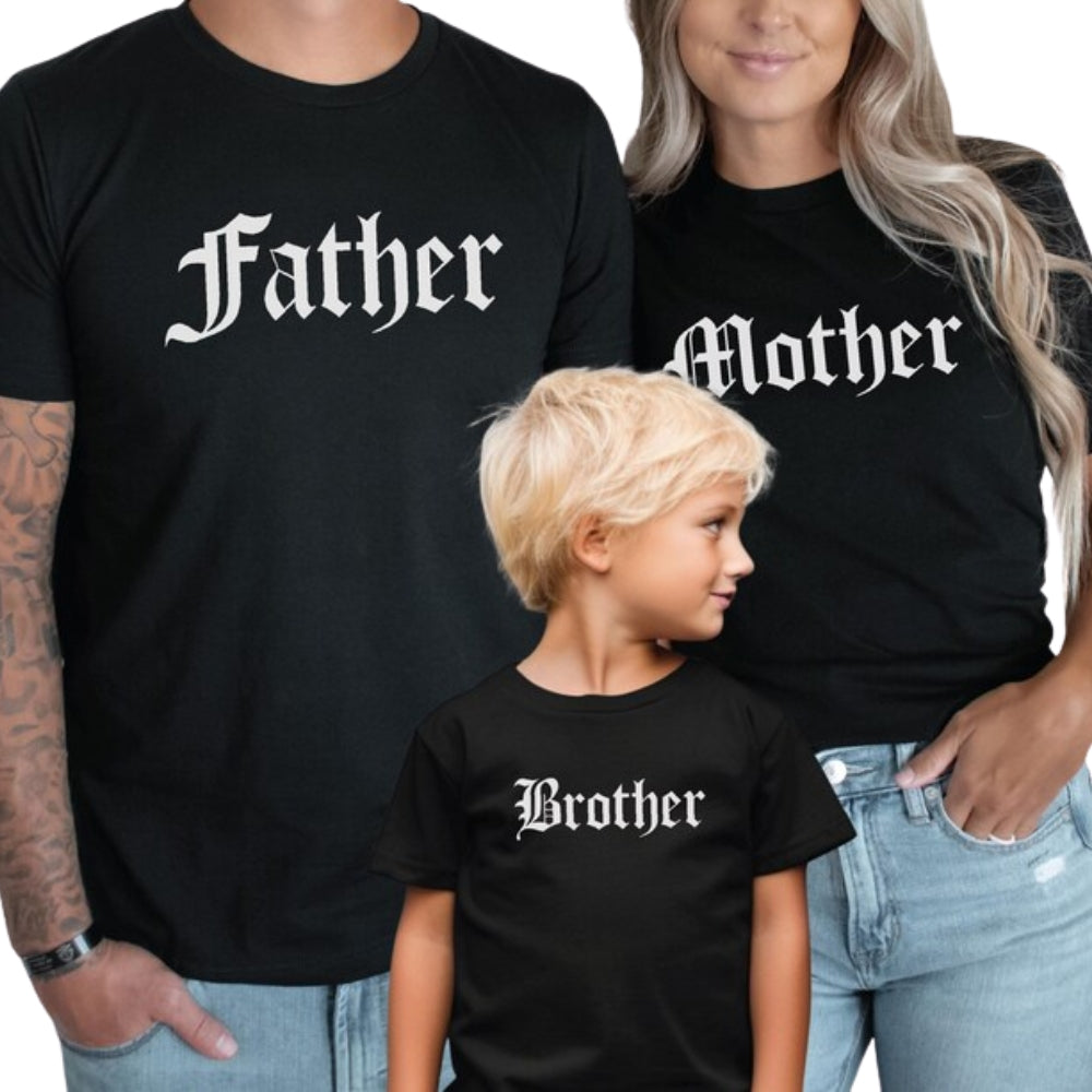 Personalized Family Matching T Shirts, Custom Titles Matching Shirts For Family ET1112