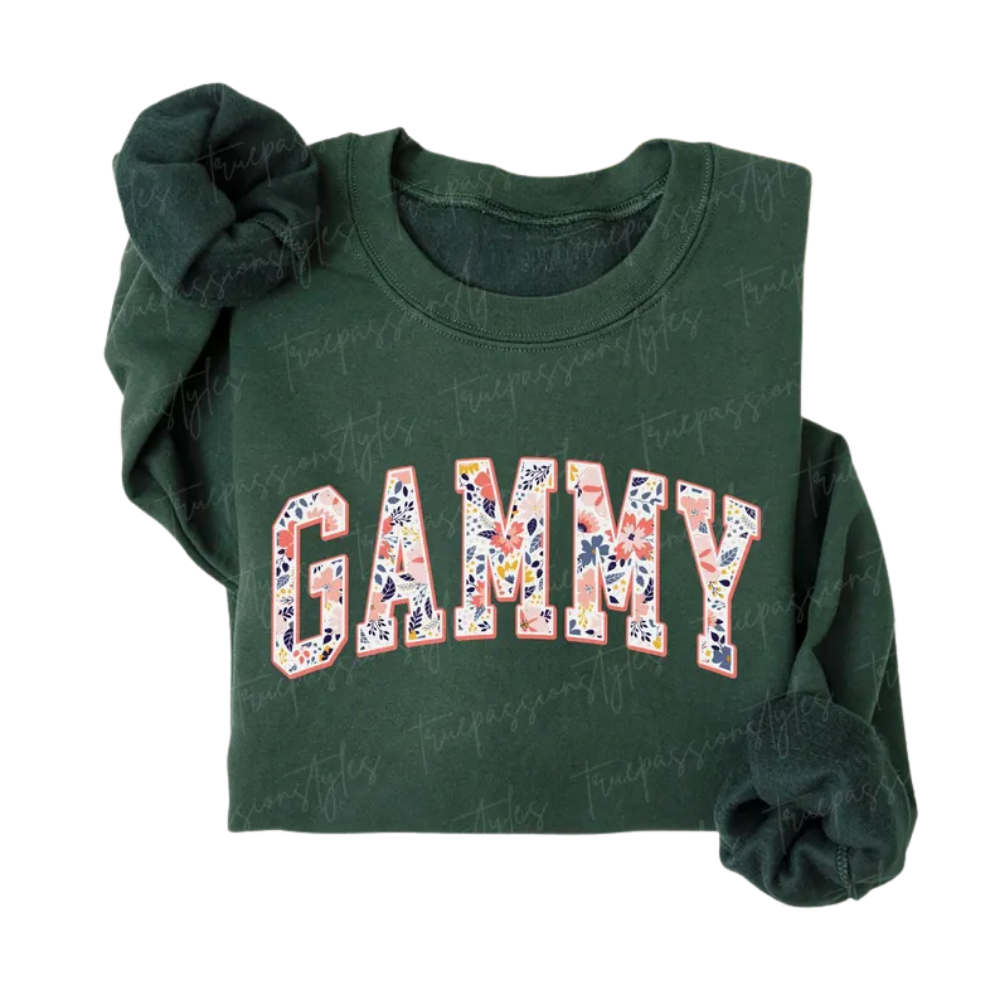 Floral Gammy Sweatshirt, Grandma Sweatshirt For Mother's Day 2D0908