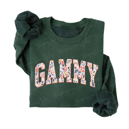 Floral Gammy Sweatshirt, Grandma Sweatshirt For Mother's Day 2D0908