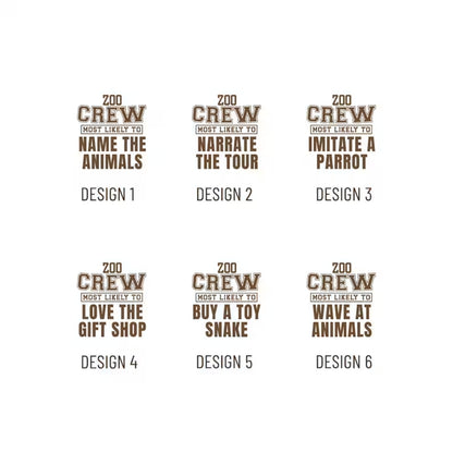Zoo Crew Most Likely To Matching Family T Shirt, Matching Family Funny Zoo Trip Shirts ET0687