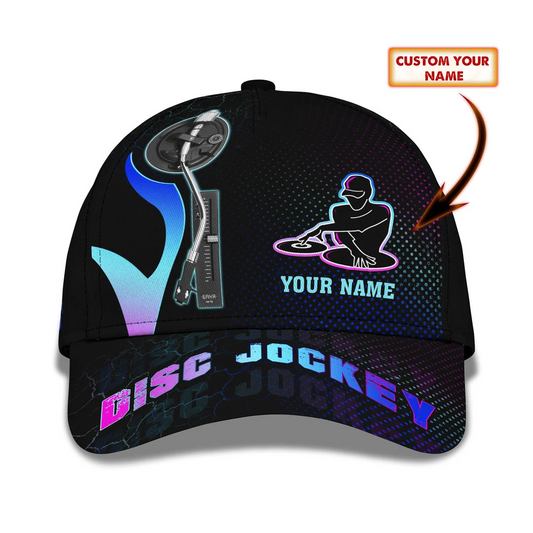 Disc Jockey Neon Light Baseball Cap DJ Classic Cap CA0330