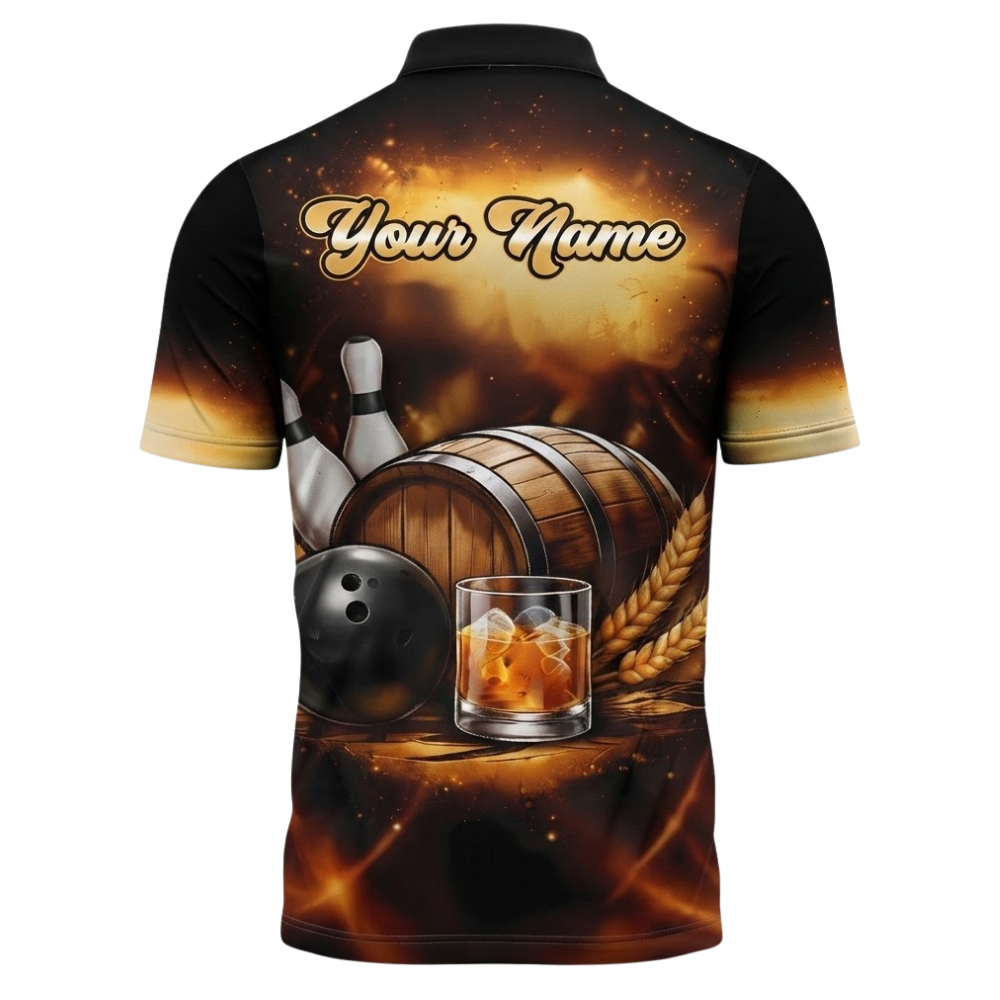 Bourbon Boy Custom Name Bowling Jersey For Men, Custom Bourbon Bowling Shirts BZ0514