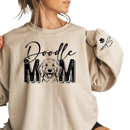 Custom Golden Doodle Mom Sweatshirt, Custom Doodle Mom Sweater 2D0807