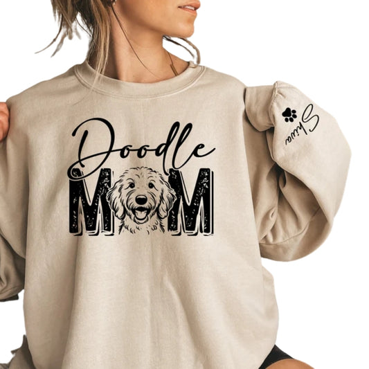 Custom Golden Doodle Mom Sweatshirt, Custom Doodle Mom Sweater 2D0807
