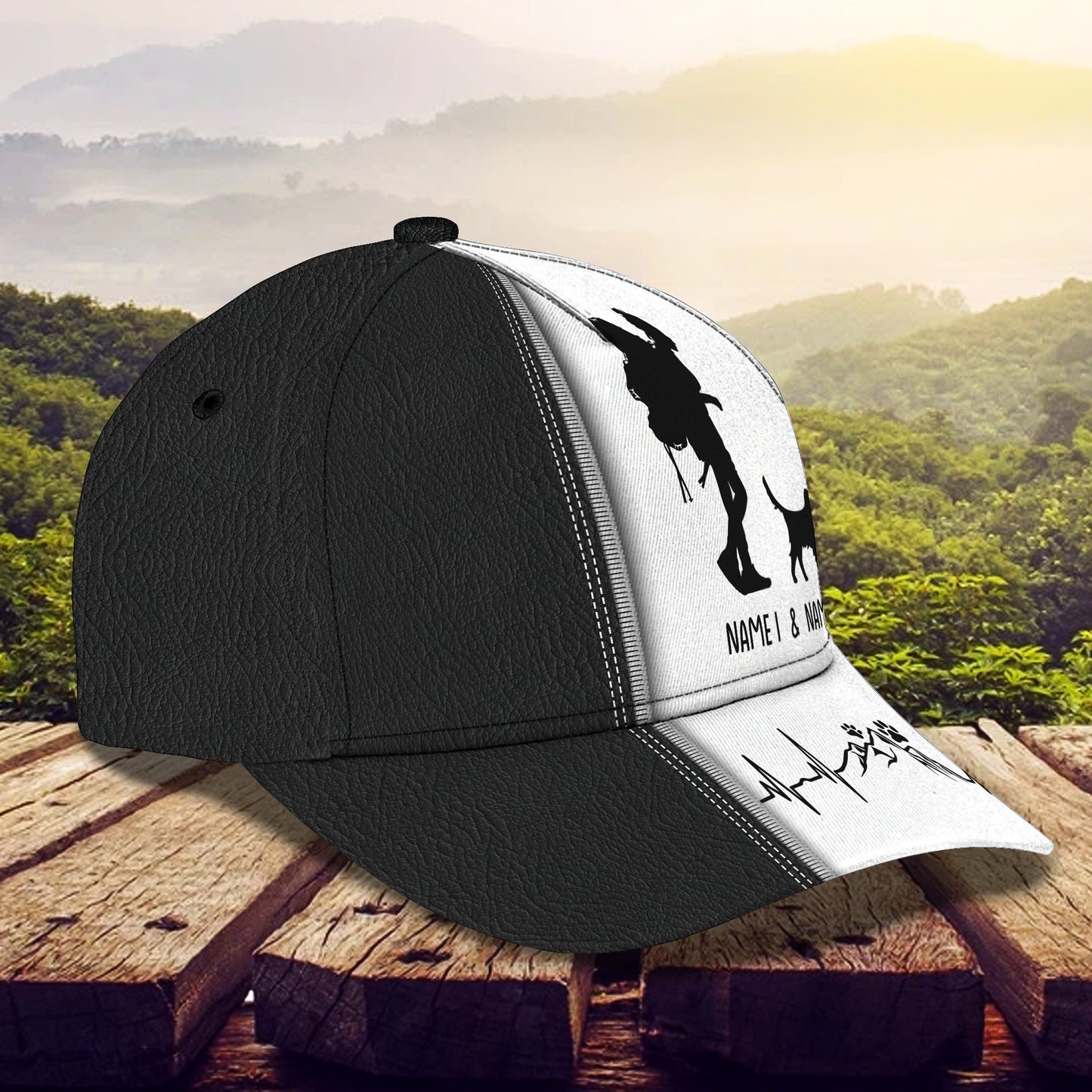 3D Classic Cap Hiking With My Dog Personalized Name Cap 40 Lasfour CA1201