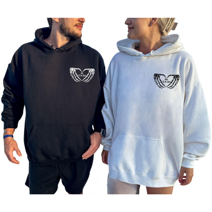 Til Death Do Us Part Matching Skeleton Couple Hoodies, Matching Skull Hoodies For Wife Husband ET1471