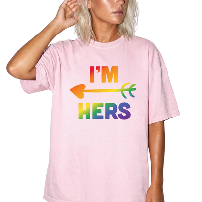She's Mine I'm Her Matching Lesbian Couple Matching T Shirt, LGBT Lesbian Matching Shirts ET1328