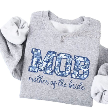 Mother Of The Bride MOB Floral Sweatshirt, Bride Mom Sweatshirts 2D0871