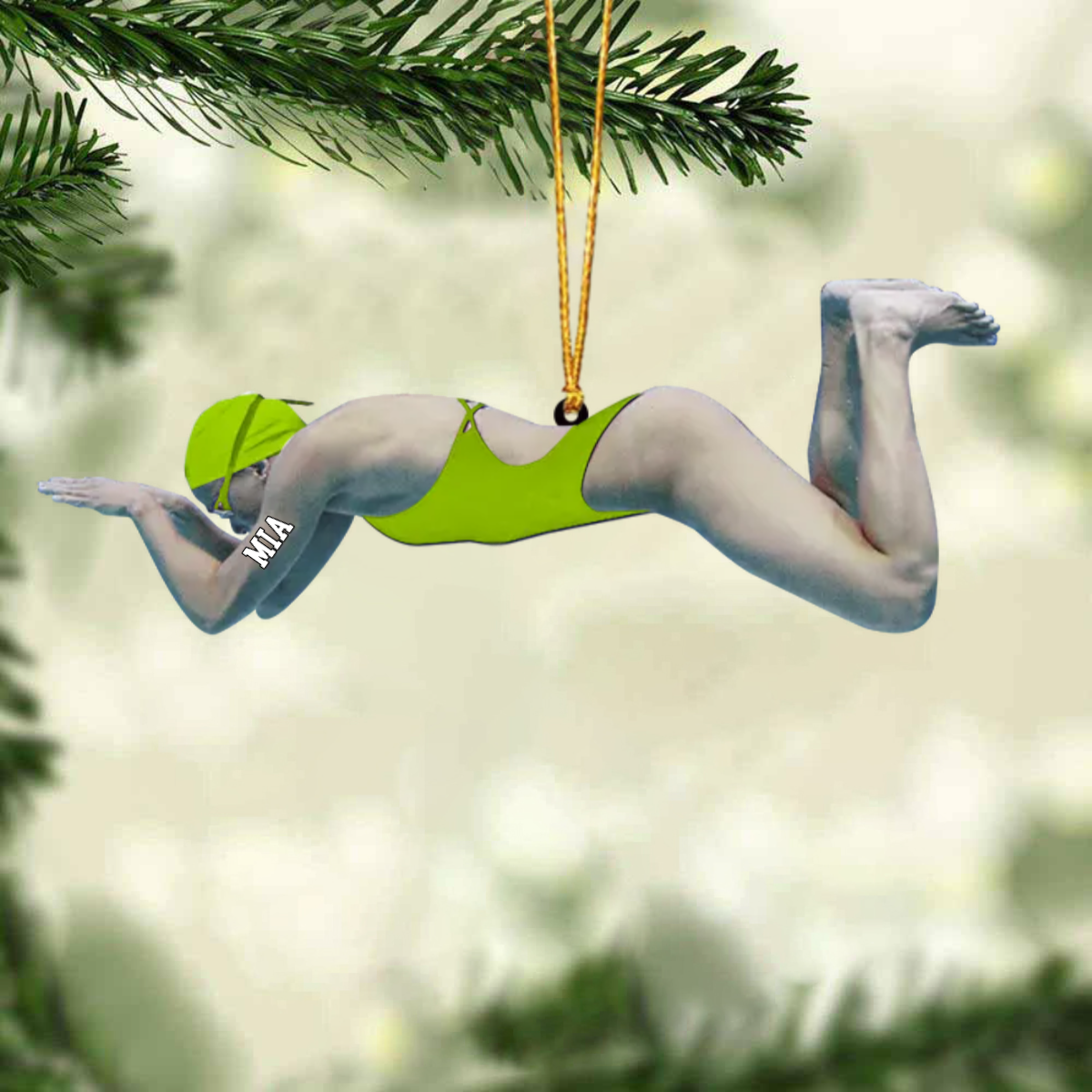 2024 New Release Personalized Swimmer Acrylic Ornament, Gift For Swimming Lovers/Swimmer OO1771