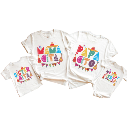 Mexican Fiesta First Birthday Matching Family T Shirt, 1st Birthday Fiesta Family Shirts ET1250