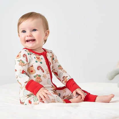 Gingerbread Xmas Baby Romper Convertible Zippy, Christmas Baby Romper Convertible BB0409
