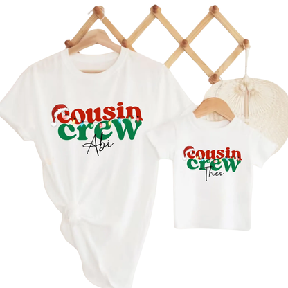 Custom Cousin Crew Christmas Matching T Shirt, Custom Christmas Cousin Shirts ET1452
