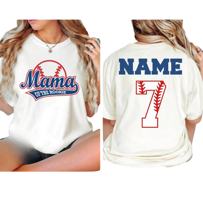 Custom Rookie Of The Year Matching Family T Shirts For 1st Birthday, Custom Baseball First Birthday Matching Shirts For Family ET0399