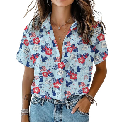 Tropical American 250 Year Hawaiian Shirts For Men Women, 4th Of July Hawaiian Shirts HE0194