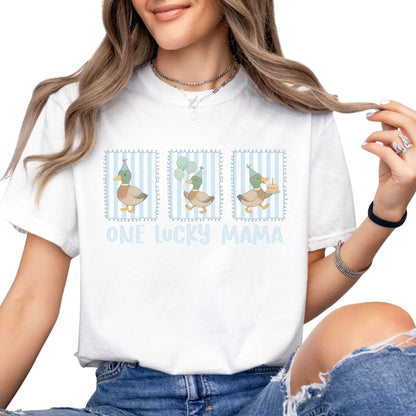 One Lucky Duck Custom Matching Family T Shirts, Custom First Birthday Matching Shirts For Family ET0253