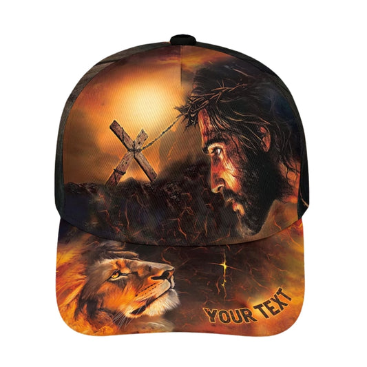 Custom Lion Jesus Baseball Cap, Custom Christian 3D Printed Caps CP0104