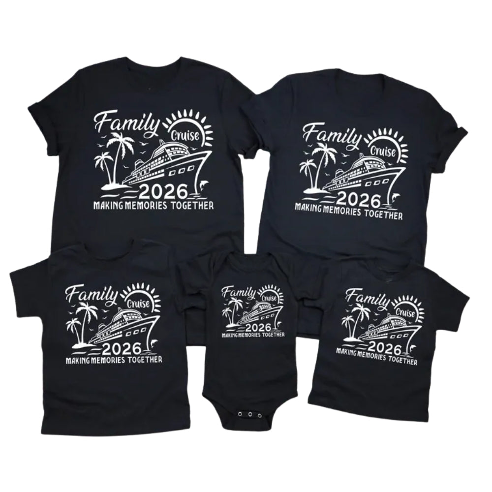Matching Family Cruise 2026 Making Memories Together T Shirts, Cruise Family Vacation Shirts ET0096