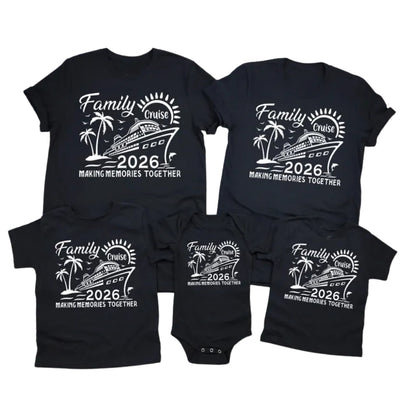 Matching Family Cruise 2026 Making Memories Together T Shirts, Cruise Family Vacation Shirts ET0096