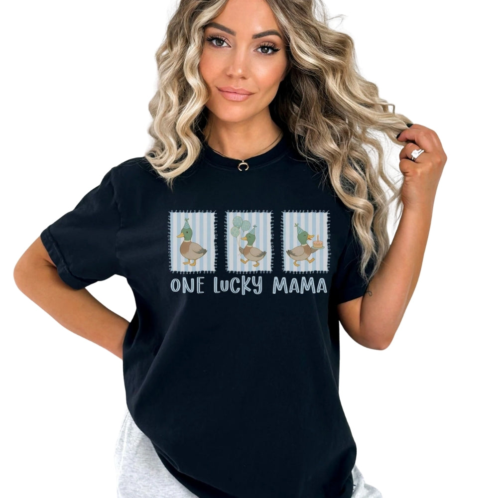 One Lucky Duck Custom Matching Family T Shirts, Custom First Birthday Matching Shirts For Family ET0253
