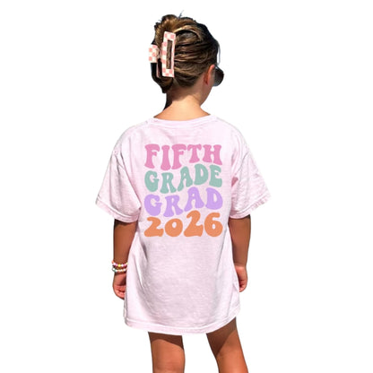 Fifth Grade Grad Custom Matching Family T Shirts, Custom 5th Graduation Family Shirts ET1114