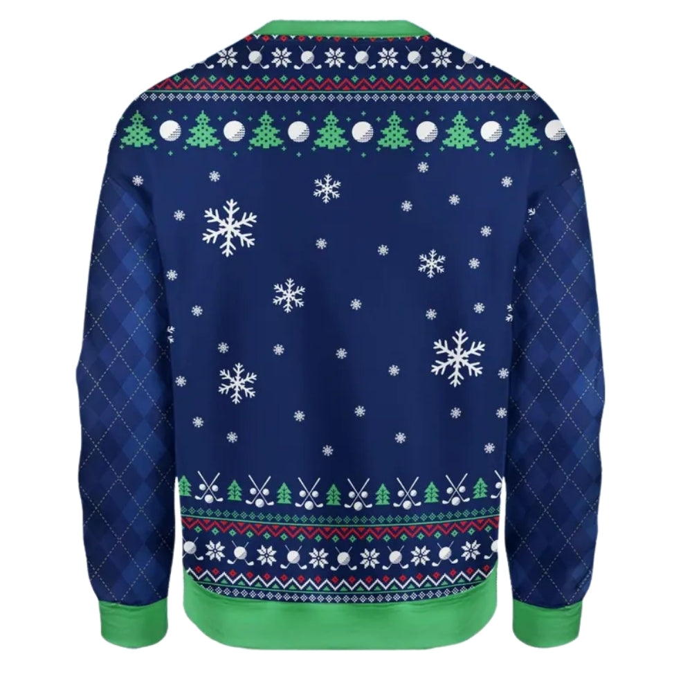 Who's Your Caddy Santa Golfing 3D Sweatshirt, Funny Golf Sweatshirt For Christmas 2D1084