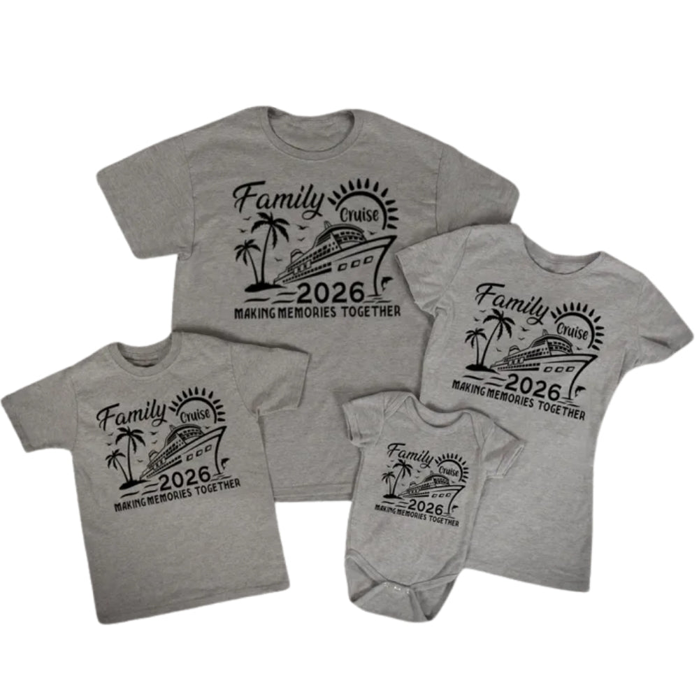 Matching Family Cruise 2026 Making Memories Together T Shirts, Cruise Family Vacation Shirts ET0096
