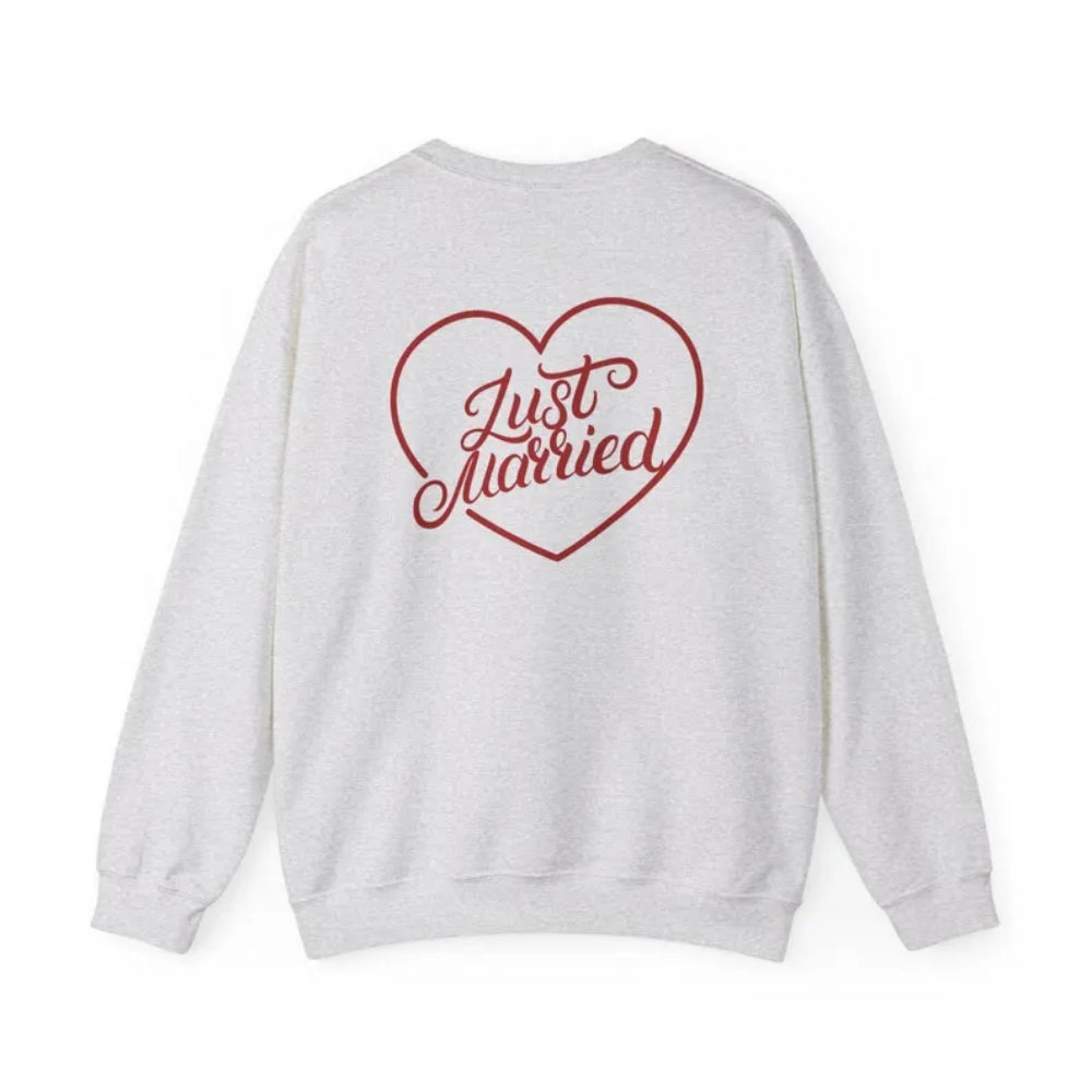 Just Married Womens Sweatshirt, Honeymoon Sweatshirt 2D0251