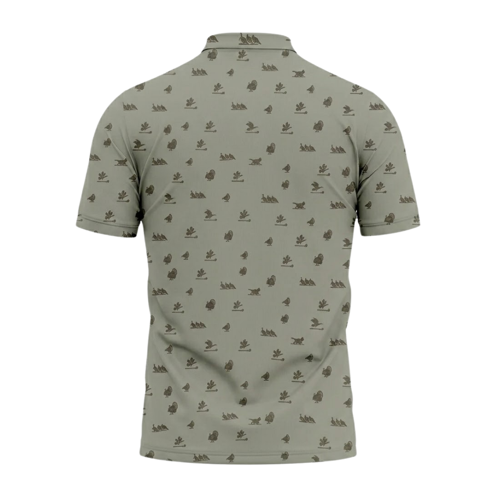 The Longbeard Club Men's Turkey Huting Golf Polo Shirt, Hunting Turkey Golf Shirts GZ0301