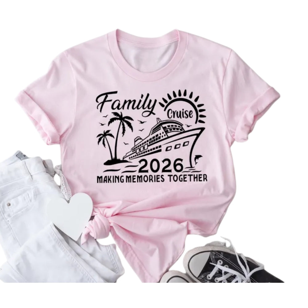 Matching Family Cruise 2026 Making Memories Together T Shirts, Cruise Family Vacation Shirts ET0096