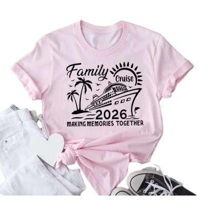 Matching Family Cruise 2026 Making Memories Together T Shirts, Cruise Family Vacation Shirts ET0096