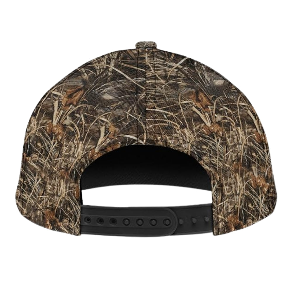 Custom US Flag Fishing Camo Baseball Cap, Custom Caps For Fishing Lovers CP0227