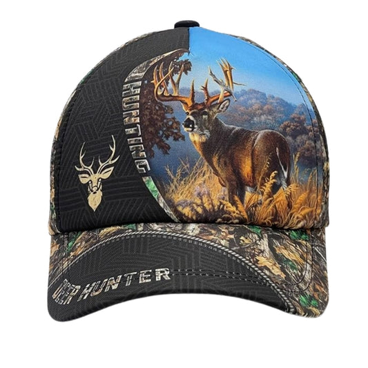 Deer Hunter 3d Printed Baseball Cap, Hunter Lovers Caps Hats CP0228