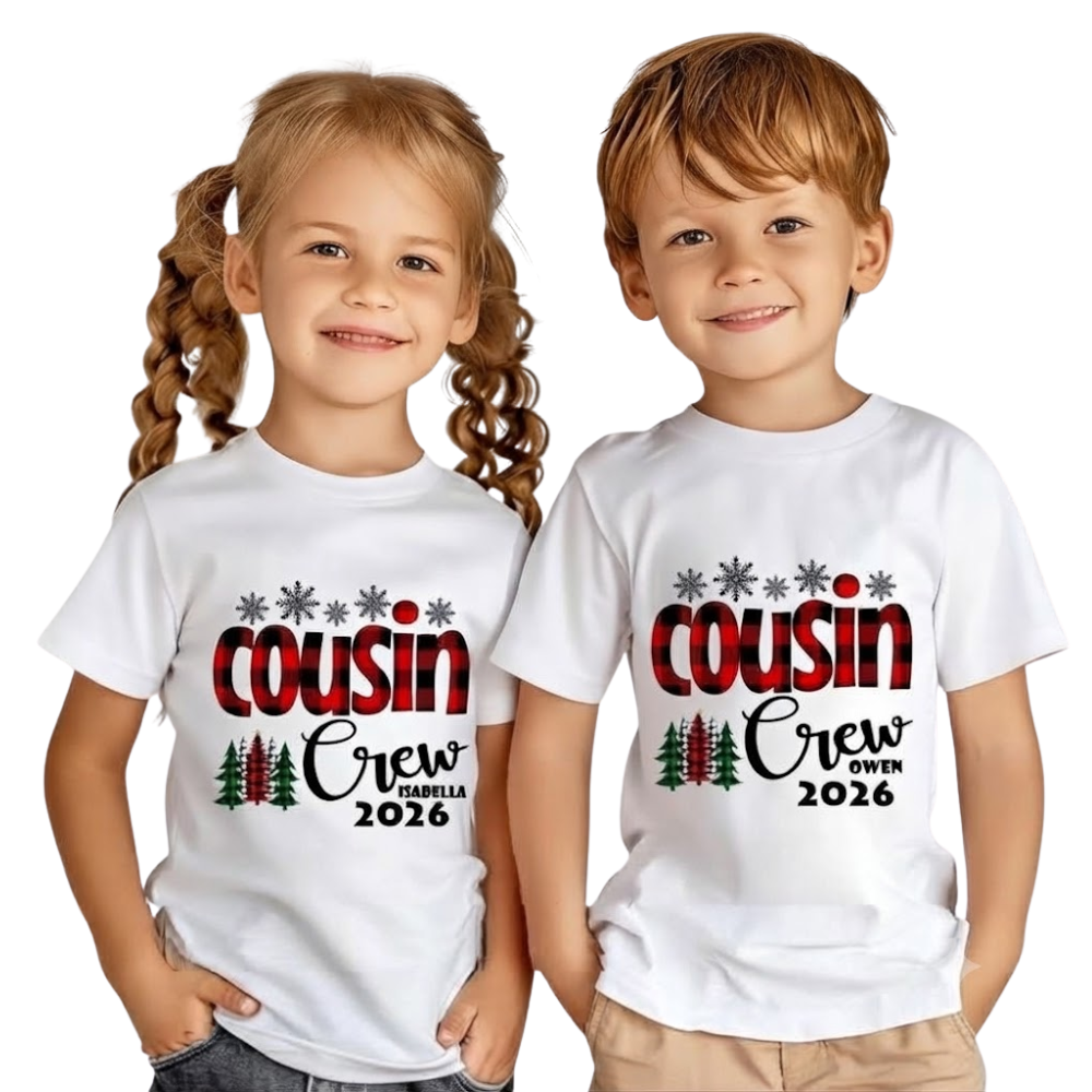 Personalized Cousin Crew Christmas Matching T Shirt, Custom Christmas Family Shirt For Cousin ET1455