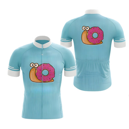 Snail Donut Cycling Jersey Short Sleeve Men, Funny Snail Cycling Jersey For Mens CZ0106