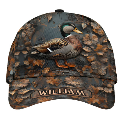 Custom Duck Hunting Baseball Cap, Custom 3D Printed Cap For Duck Hunters CP0483