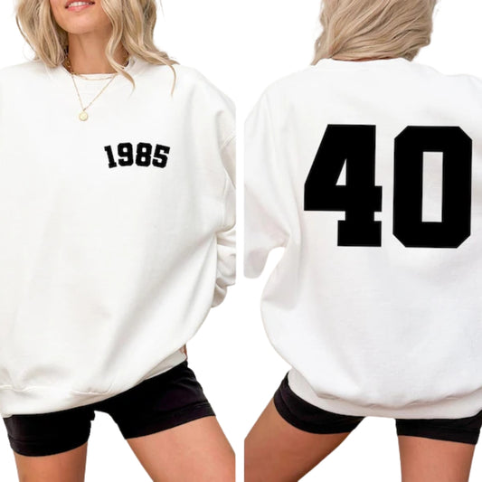 1985 Birthday Sweatshirt For Women, 40th Birthday Sweatshirt 2D0465