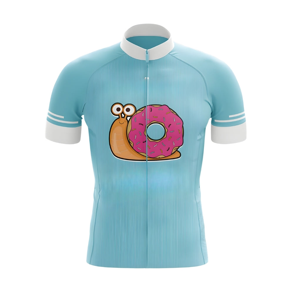 Snail Donut Cycling Jersey Short Sleeve Men, Funny Snail Cycling Jersey For Mens CZ0106
