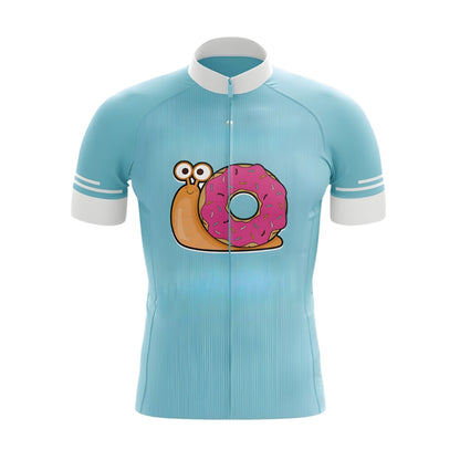 Snail Donut Cycling Jersey Short Sleeve Men, Funny Snail Cycling Jersey For Mens CZ0106