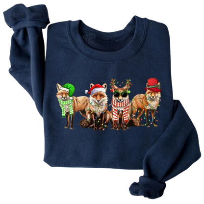 Christmas Fox Sweatshirt, Christmas Sweatshirt For Fox Lover 2D0585