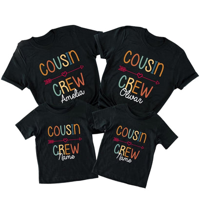 Cousin Crew  Personalized Retro Matching T Shirts For Family, Custom Cousin Matching Shirts ET0403