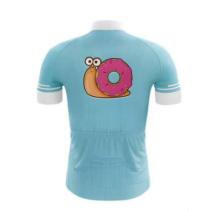 Snail Donut Cycling Jersey Short Sleeve Men, Funny Snail Cycling Jersey For Mens CZ0106