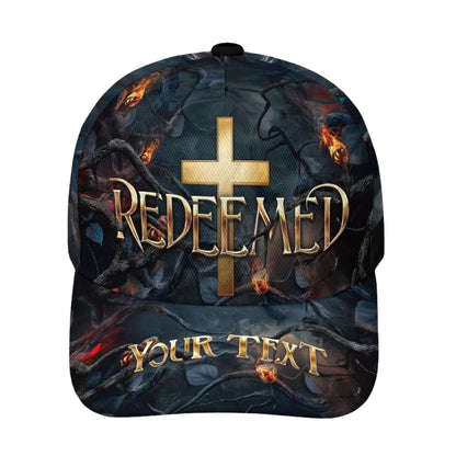 Custom Redeemed Cross Christian Baseball Cap, Custom Christian God Caps Hats CP0106