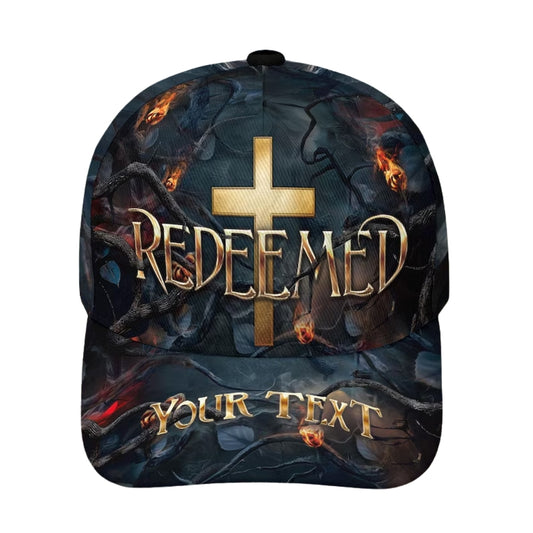 Custom Redeemed Cross Christian Baseball Cap, Custom Christian God Caps Hats CP0106