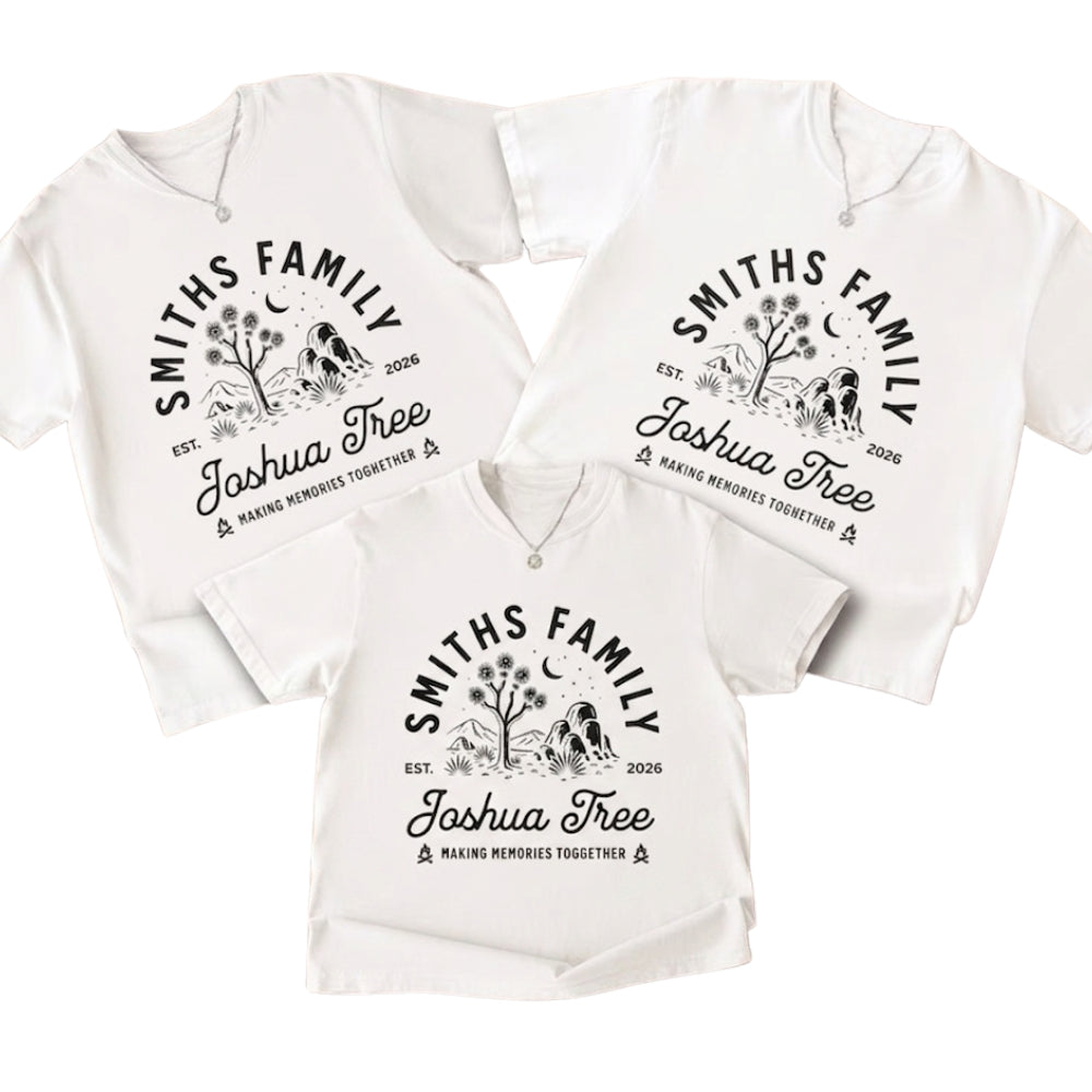 Custom Matching Family Camping T Shirts, Custom Camping Trip Matching Shirts For Family ET1117