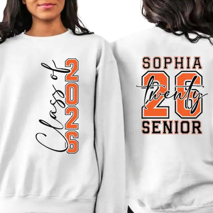 Custom Senior Class Of 2026 Sweatshirt, Custom Graduation Sweatshirt 2D0362