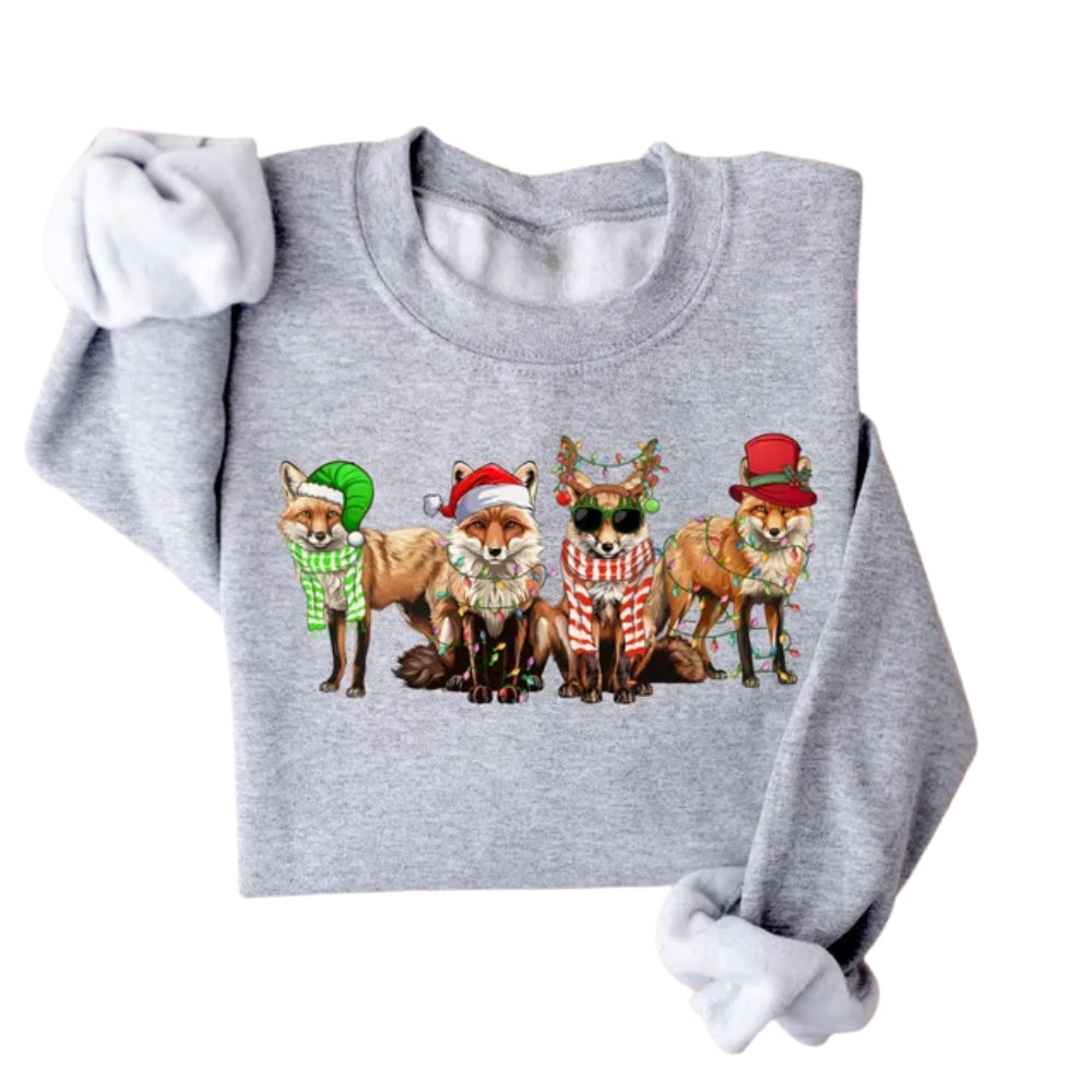 Christmas Fox Sweatshirt, Christmas Sweatshirt For Fox Lover 2D0585