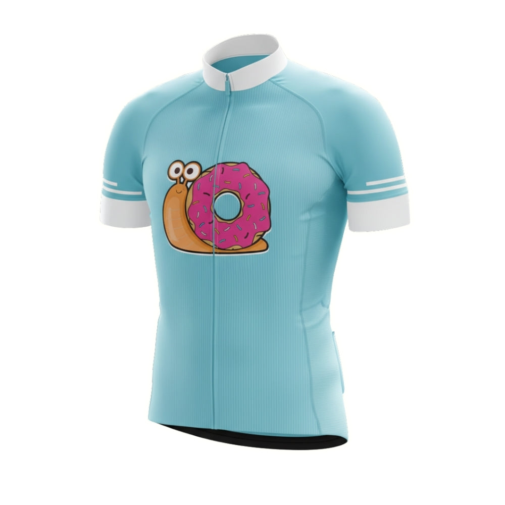 Snail Donut Cycling Jersey Short Sleeve Men, Funny Snail Cycling Jersey For Mens CZ0106