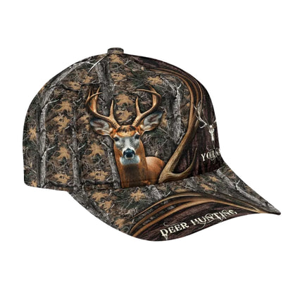 Custom Deer Hunting Camo Baseball Cap, Custom Deer Hunting Caps CP0007